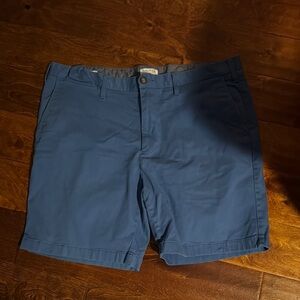 Nautica Blue Flat Front Shorts Casual Style